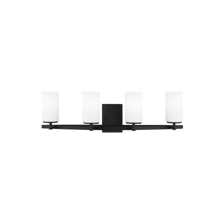 Generation Lighting Alturas 4 Light 31" Wide Bathroom Vanity Light Midnight Black