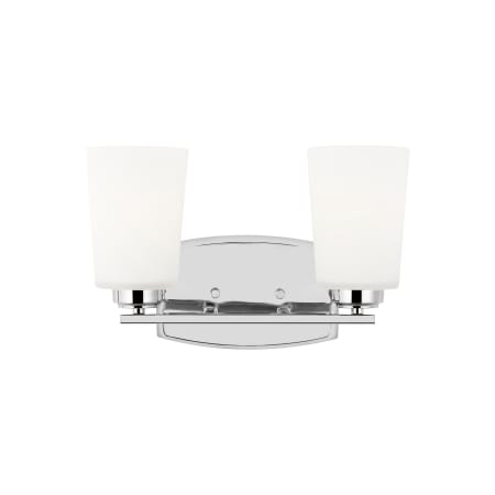 Generation Lighting Franport 2 Light 13" Wide Bathroom Vanity Light Chrome