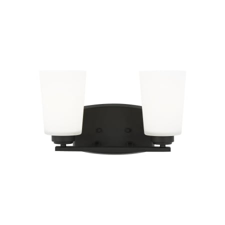 Generation Lighting Franport 2 Light 13" Wide Bathroom Vanity Light Midnight Black