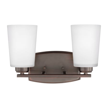 Generation Lighting Franport 2 Light 13" Wide Bathroom Vanity Light Bronze