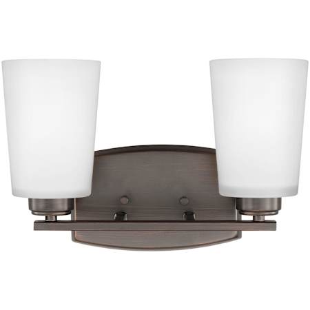 Generation Lighting Franport 2 Light 13" Wide LED Vanity Light Bronze