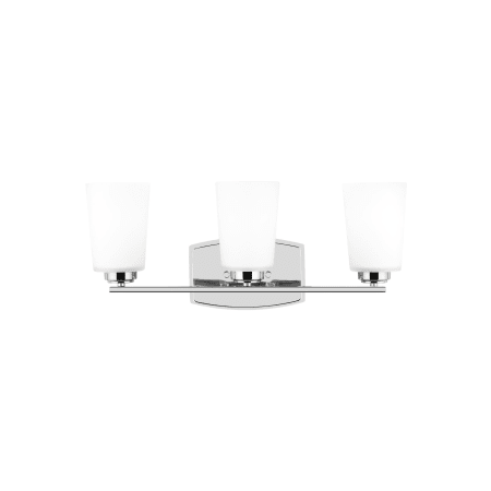 Generation Lighting Franport 3 Light 21" Wide Bathroom Vanity Light Chrome