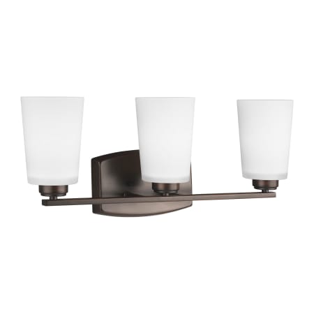 Generation Lighting Franport 3 Light 21" Wide Bathroom Vanity Light Bronze