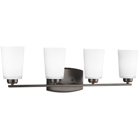 Generation Lighting Franport 4 Light 29" Wide LED Vanity Light Bronze