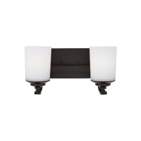 Generation Lighting Kemal 2 Light 14" Wide Bathroom Vanity Light Bronze