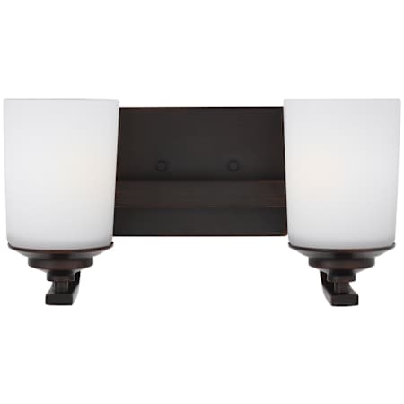 Generation Lighting Kemal 2 Light 14" Wide LED Vanity Light Bronze