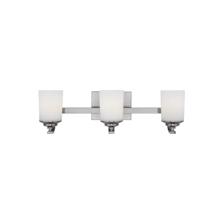 Generation Lighting Kemal 3 Light 24" Wide LED Vanity Light Brushed Nickel