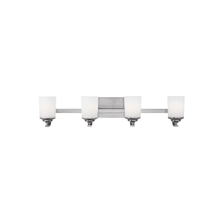 Generation Lighting Kemal 4 Light 34" Wide Bathroom Vanity Light Brushed Nickel