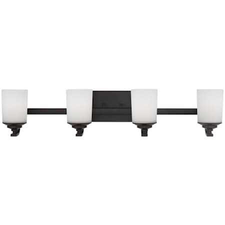 Generation Lighting Kemal 4 Light 34" Wide LED Vanity Light Bronze