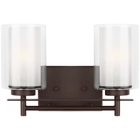 Generation Lighting Elmwood Park 2 Light 13" Wide LED Vanity Light Bronze