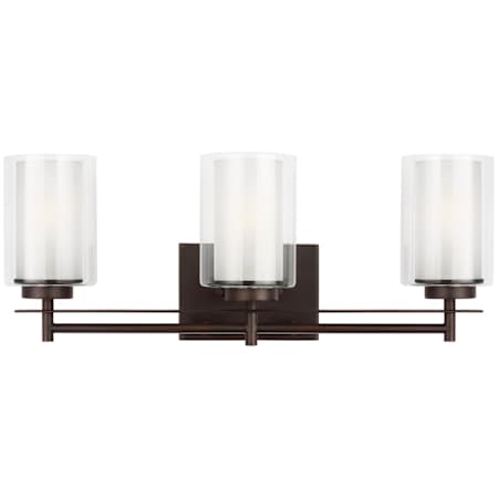 Generation Lighting Elmwood Park 3 Light 22" Wide LED Vanity Light Bronze