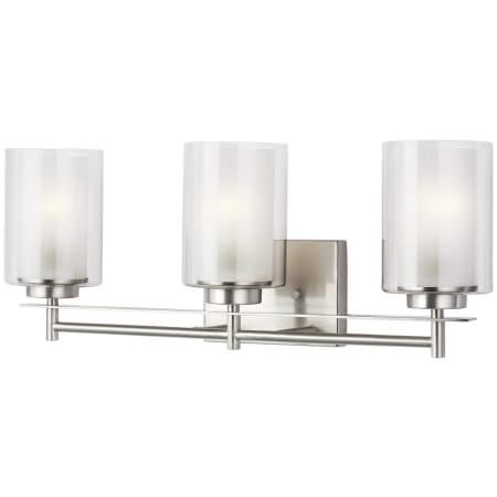 Generation Lighting Elmwood Park 3 Light 22" Wide LED Vanity Light Brushed Nickel
