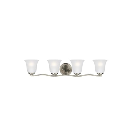 Generation Lighting Emmons 4 Light 32" Wide LED Vanity Light Brushed Nickel
