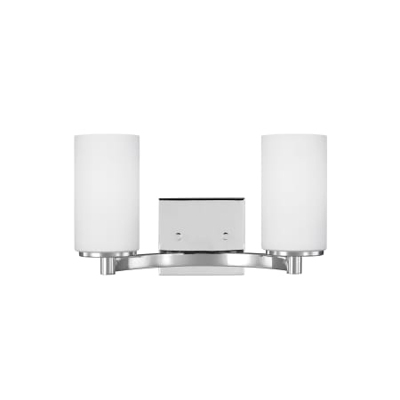 Generation Lighting Hettinger 2 Light 14" Wide Bathroom Vanity Light Chrome
