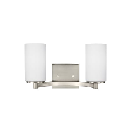 Generation Lighting Hettinger 2 Light 14" Wide LED Vanity Light Brushed Nickel