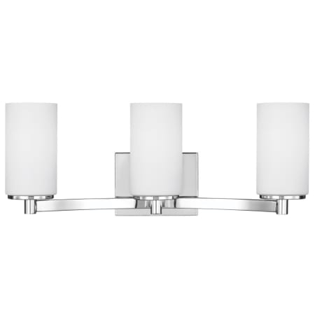 Generation Lighting Hettinger 3 Light 21" Wide Bathroom Vanity Light Chrome