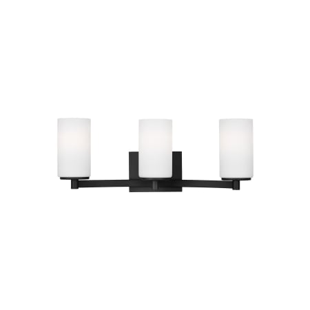 Generation Lighting Hettinger 3 Light 21" Wide Bathroom Vanity Light Midnight Black