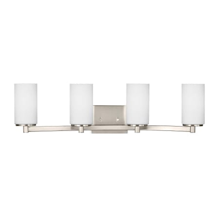 Generation Lighting Hettinger 4 Light 29" Wide Bathroom Vanity Light Brushed Nickel
