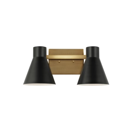Generation Lighting Towner 2 Light 16" Wide Bathroom Vanity Light Satin Bronze / Black