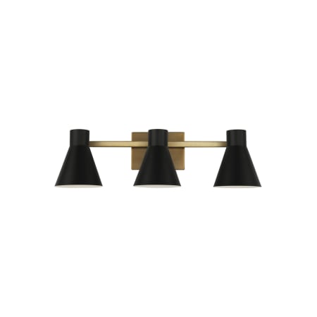 Generation Lighting Towner 3 Light 26" Wide Bathroom Vanity Light Satin Bronze / Black