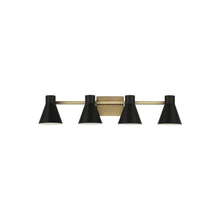Generation Lighting Towner 4 Light 35" Wide Bathroom Vanity Light Satin Bronze / Black