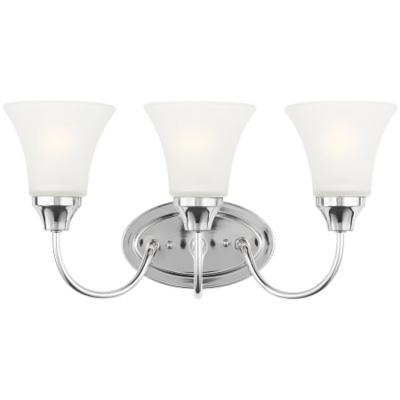 Generation Lighting Holman 3 Light 18" Wide LED Vanity Light Chrome