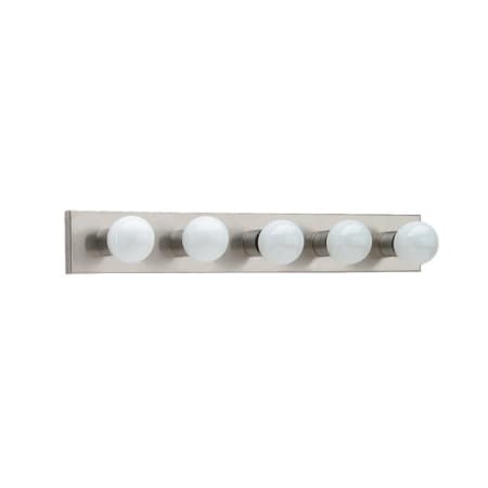 Generation Lighting Center Stage 5 Light 30" Wide Vanity Strip Brushed Stainless
