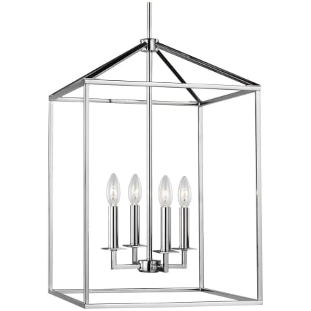 Generation Lighting Perryton 4 Light 16" Wide Chandelier Chrome