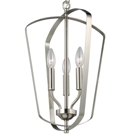 Generation Lighting Romee 3 Light 13" Wide Pendant Brushed Nickel