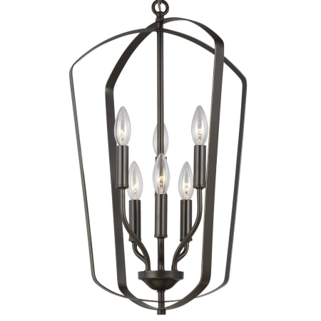Generation Lighting Romee 6 Light 15" Wide Pendant Bronze