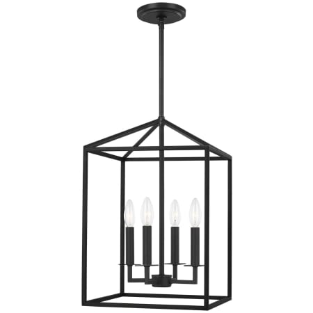 Generation Lighting Perryton 4 Light 12" Wide Pendant Midnight Black