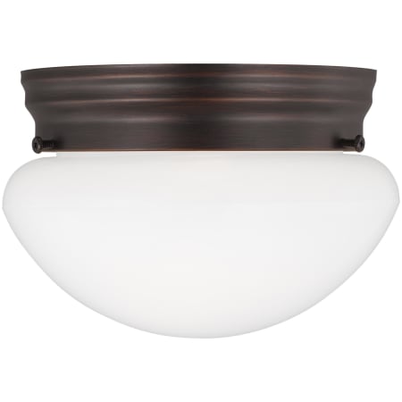 Generation Lighting Webster 8" Wide LED Flush Mount Bowl Ceiling Fixture Bronze
