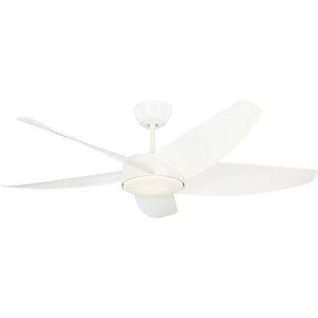 Generation Lighting Arkdale 52" 5 Blade Indoor / Outdoor Smart Ceiling Fan Matte White