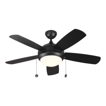 Generation Lighting Discus Classic II 44" 5 Blade Indoor Ceiling Fan - LED Light Kit Included Matte Black