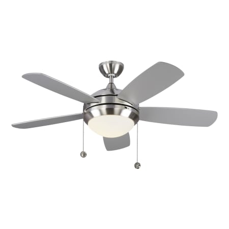 Generation Lighting Discus Classic II 44" 5 Blade Indoor Ceiling Fan - LED Light Kit Included Brushed Steel