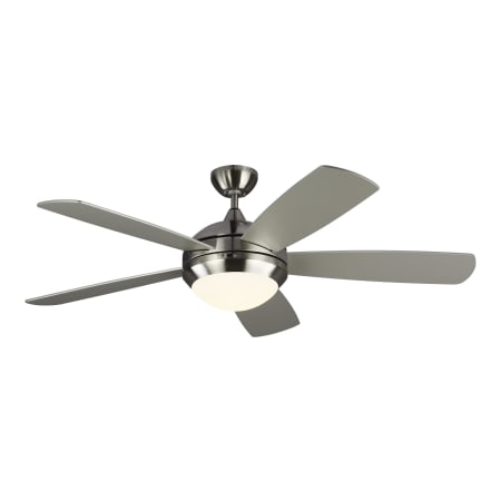 Generation Lighting Discus Smart 52" 5 Blade Smart LED Indoor Ceiling Fan with Remote Control Brushed Steel