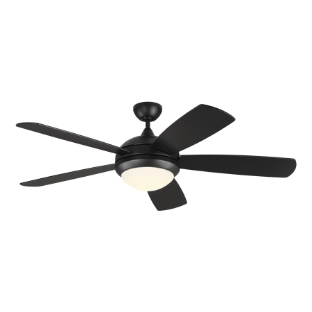 Generation Lighting Discus Smart 52" 5 Blade Smart LED Indoor Ceiling Fan with Remote Control Midnight Black