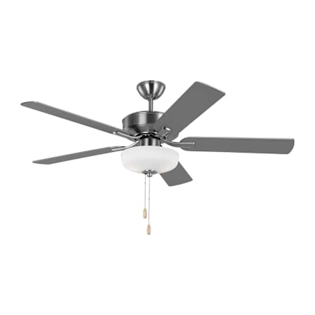 Generation Lighting Linden 52" 5 Blade Indoor Ceiling Fan Brushed Steel