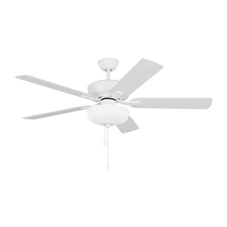 Generation Lighting Linden 52" 5 Blade Indoor Ceiling Fan Matte White
