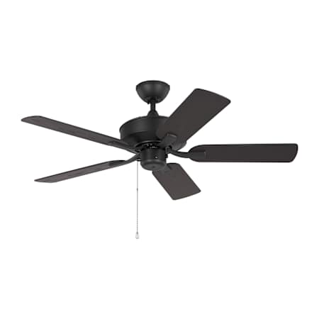 Generation Lighting Linden 44" 5 Blade Outdoor Ceiling Fan Midnight Black