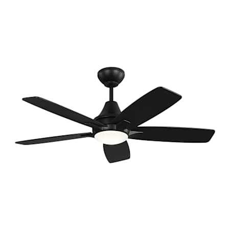 Generation Lighting Lowden 44" 5 Blade Indoor Ceiling Fan Midnight Black