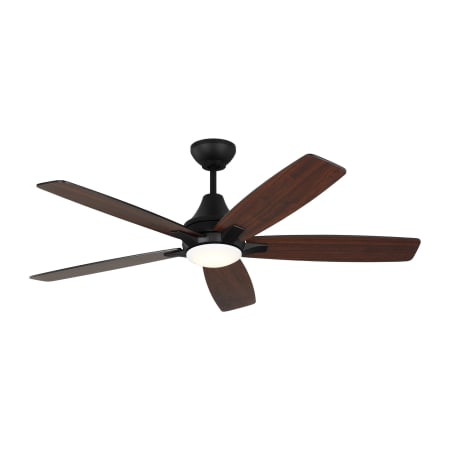Generation Lighting Lowden 52" 5 Blade LED Indoor Ceiling Fan with Remote Control Midnight Black
