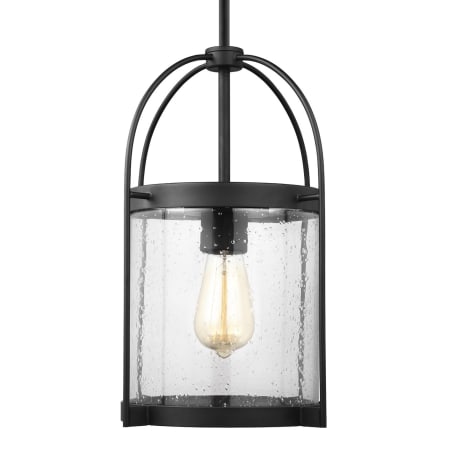 Generation Lighting Kenny 11" Wide Outdoor Pendant Midnight Black