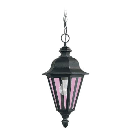 Generation Lighting Brentwood 10" Wide Outdoor Pendant with Clear Glass Black