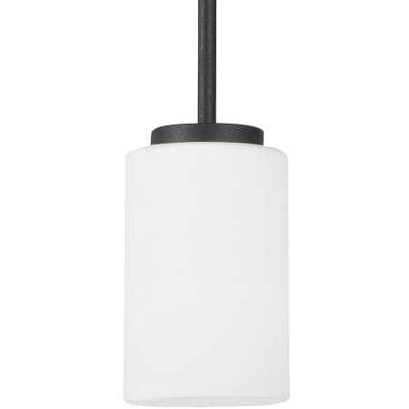Generation Lighting Oslo 4" Wide Mini Pendant Midnight Black