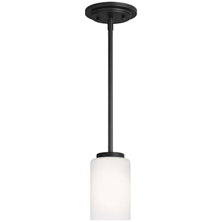 Generation Lighting Oslo 4" Wide LED Mini Pendant Midnight Black