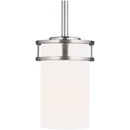 Generation Lighting Robie 4" Wide LED Mini Pendant Brushed Nickel