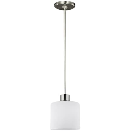 Generation Lighting Canfield 6" Wide LED Mini Pendant Brushed Nickel