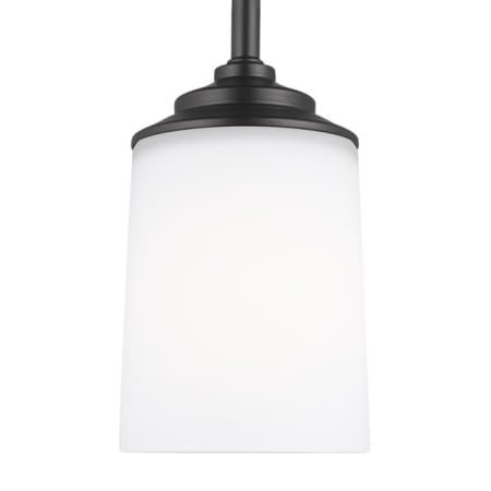 Generation Lighting Kemal 4" Wide Mini Pendant Midnight Black