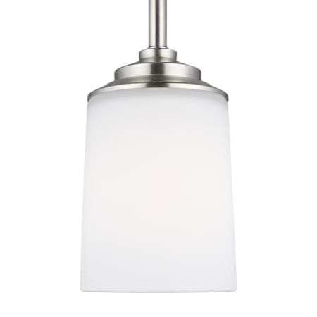 Generation Lighting Kemal 4" Wide Mini Pendant Brushed Nickel